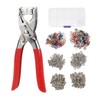 200 Sets Metal Snaps Buttons with Fastener Plier Snaps Buttons