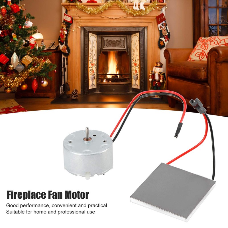 Zerodis Fireplace Fan Generator Blade Fireplace Fan Electric Generator Motor