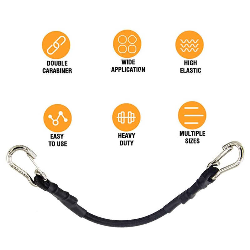 Bungee Cords Elastic Straps with Hooks Lightweight Duty Bungee Cord