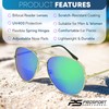 proSPORT Aviator Bifocal Sunglass Reader +3.00 Green Flashed Mirror Gold
