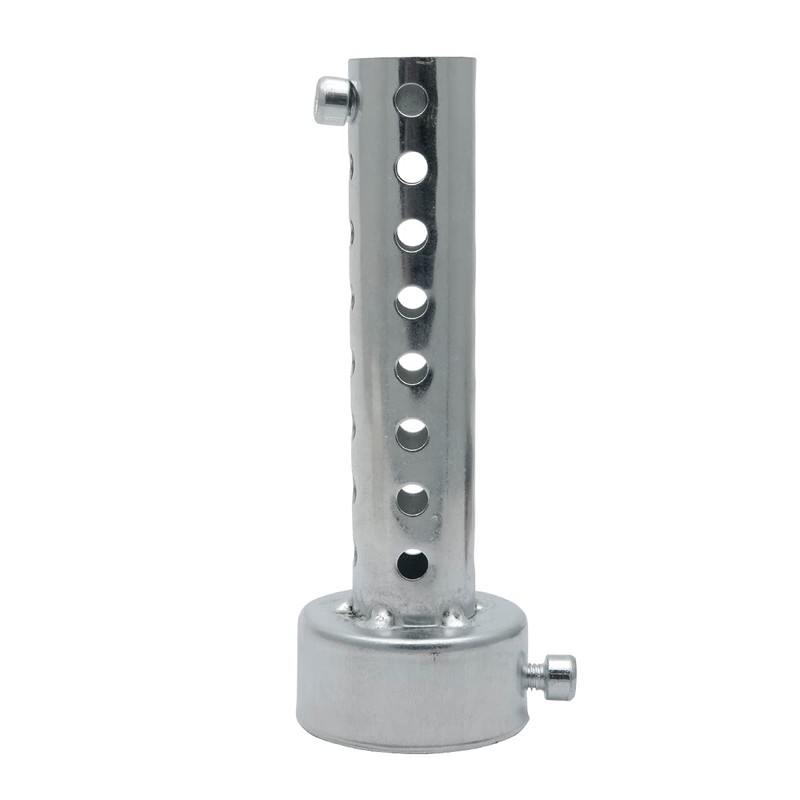 42 mm Silver Motorcycle Exhaust Silencer, Baceyong 2 Pieces Universal