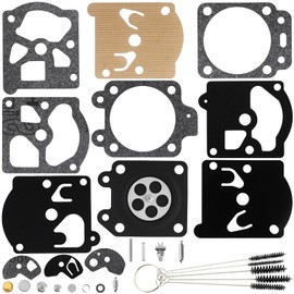 QAZAKY Carburetor Rebuild Repair Kit Compatible with K10-WAT D10-WAT WA WT Series 2-Cycle Edger String Trimmer Leaf Blower Chainsaw Poulan Weedeater Ryobi Ryan IDC Homelite Toro McCulloch Craftsman