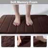 Homaxy Memory Foam Bathroom Bath Mat, Absorbent Non-Slip Bath Mat,
