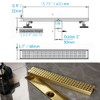 16 Inch Linear Bathroom Shower Rectangular Floor Drain New Type