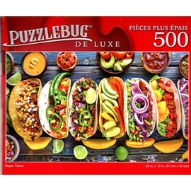 Super Tacos - 500 Pieces Deluxe Jigsaw Puzzle for Adults 16 +
