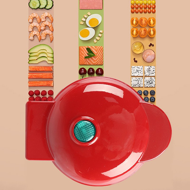 Mini Waffle Maker Stick Proof Double Sided Round Multifunctional Breakfast