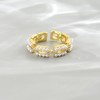 Jewigo Gold Rings for Women 18K Gold Plated Rings Cubic