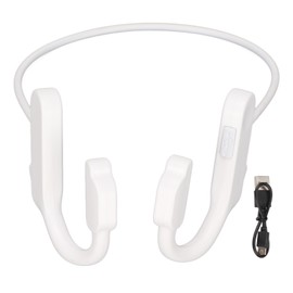 Open Ear Headphone Bluetooth 5.2 USB Charging Touch Control Wireless Open Earbuds with Microphone for Sports DrivingWhite