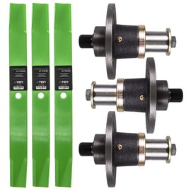 8TEN Deck Spindle Blade Kit Set Combo 60 inch for Hustler ATZ60 Mower 796235 796235X 794685