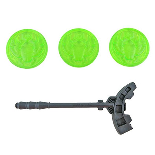 Replacement Parts for Serpent Strike - Fisher-Price Imaginext Serpent Strike Playset DRM07 ~ Includes 1 Black Staff and 3 Green Gems