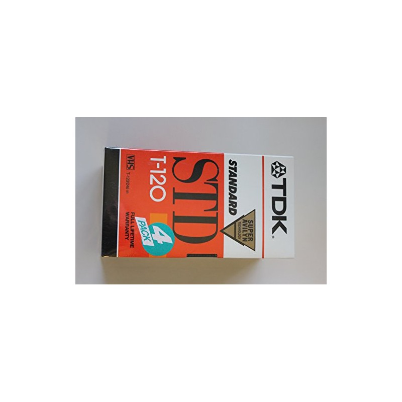 TDK Video Tape T120, Pk/4 (T-120RVS4)