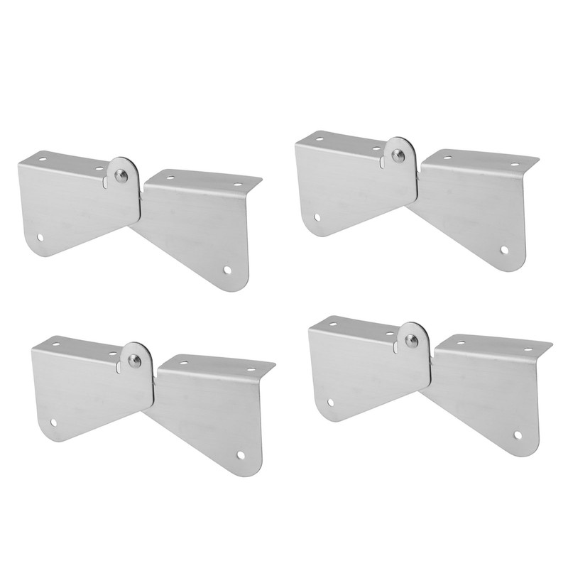 4PCS Gutter Downspout Extension Hinge Stainless Steel Flip Up Hinge