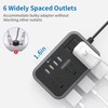 2 Pack Power Strip with 6 Outlets(2 Side) and 4