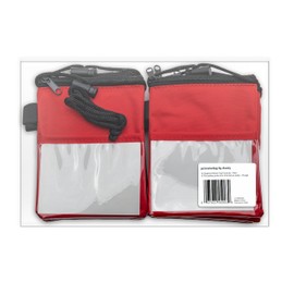 pc/Nametag by Avery Zippered Name Tag Pouch, Red, 5½" x 4½", Travel Wallet, Neck Wallet Pouch, Perfect for Holding IDs, Ticket Holders, Passports, 10 Pouches per Pack (45903)