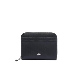 Lacoste Cartera Monedero Color para Mujer, Negro, 11.5 x 8.5 x 3 cm