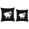 Schaf Geschenk für Frauen Sheep Motif Throw Pillow, 16x16, Multicolor