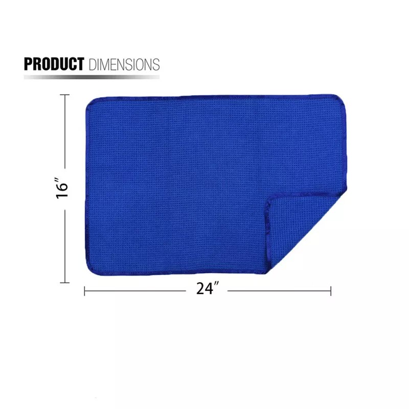Weave Large Waffle Weave Matter Thirsty Microfiber Drying Towel 16"x24"