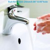 Jiozermi 6 Pcs Black Sink Overflow Ring, Bathroom Sink Overflow