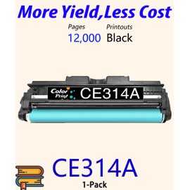 ColorPrint Compatible 126A Drum Unit Replacement for HP CE314A 314A CE314 for Color Pro MFP M176n M177fw TopShot M275 MFP CP1025 Color CP1025nw Laser Printers (1-Pack, Drum Only)