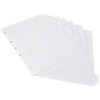 ACCO Wilson Jones Separadores de Carpeta Borrables, Color Blanco, 8