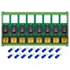 DIN Rail Mount Rocker Switch Module, 10Amp 250VAC/50VDC (8 Channel)