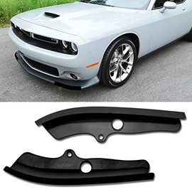 CHOUJIO Car Front Bumper Lip Splitter Cover Guard Protector Exterior Decor Accessories Compatible with Dodge Challenger 2015-2022 R/T Scat Pack, 2015-2018 SRT 392, 2019-2022 GT, 2017-2019 T/A, Black