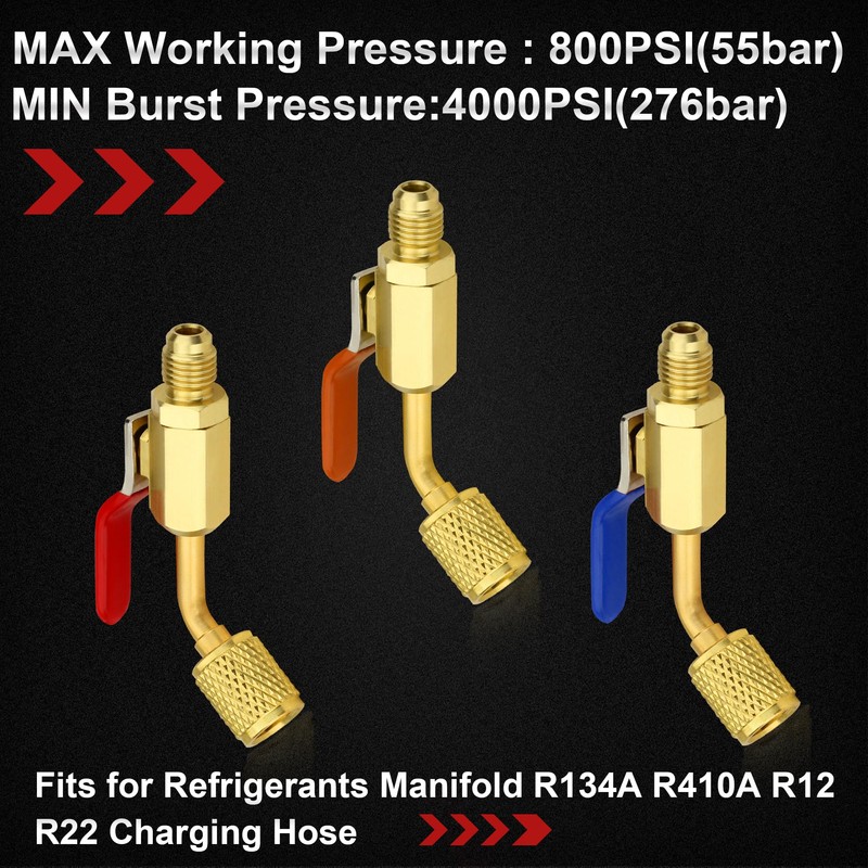 limontek HVAC Valve Core Removal Tool, R410A Mini Split Adapter,