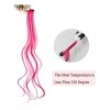 QNI-LMB Extensiones De Cabello Color Pink - Cabello 100% Natural