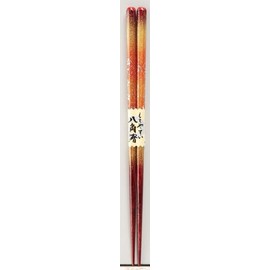 Kawai 038483 Octagonal Chopsticks Kyomaga Vermilion Size: Approx. 8.3 inches (21 cm)