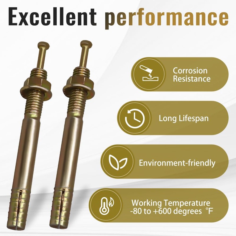 Napredak 3/8” x 3-1/2” Strike Anchor, Hammer Drive pin Expansion