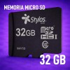 Memoria Micro SD 32GB Clase 10 Sin Adaptador Stylos Tech
