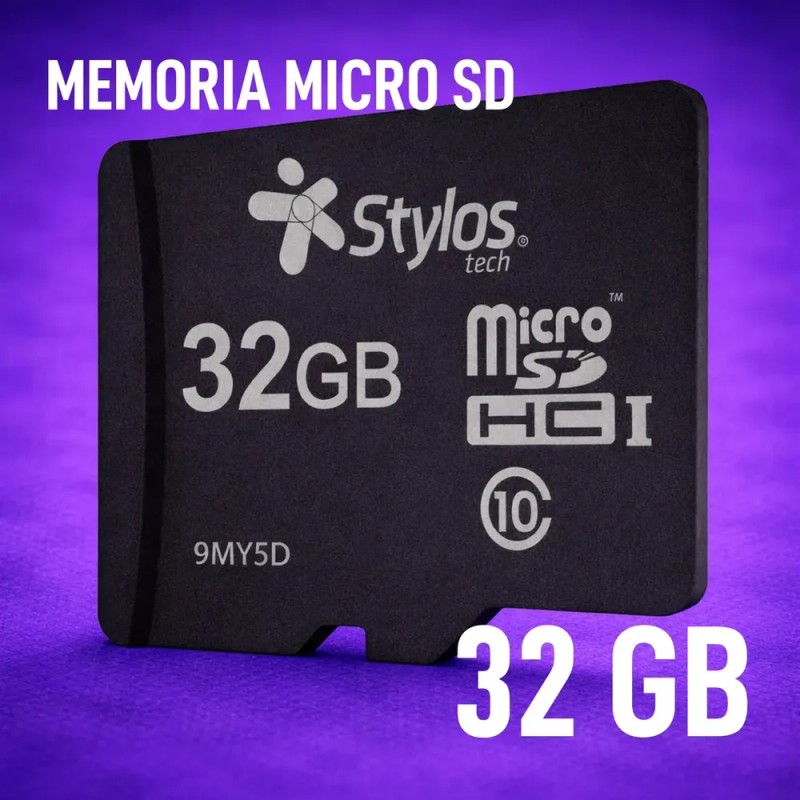 Memoria Micro SD 32GB Clase 10 Sin Adaptador Stylos Tech