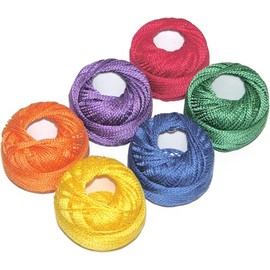 Presencia Finca Perle Cotton Size #8 Thread Sampler Pack for Sashiko, Embroidery, and Quilting (Crayon)