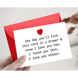 Special Love You Card for Him Her, Love You Card for Boyfriend Girlfriend, Happy Valentine’s Day Anniversary Birthday Card with Envelope