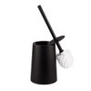 Santrue Toilet Brush and Holder Set Black for Bathroom Modern