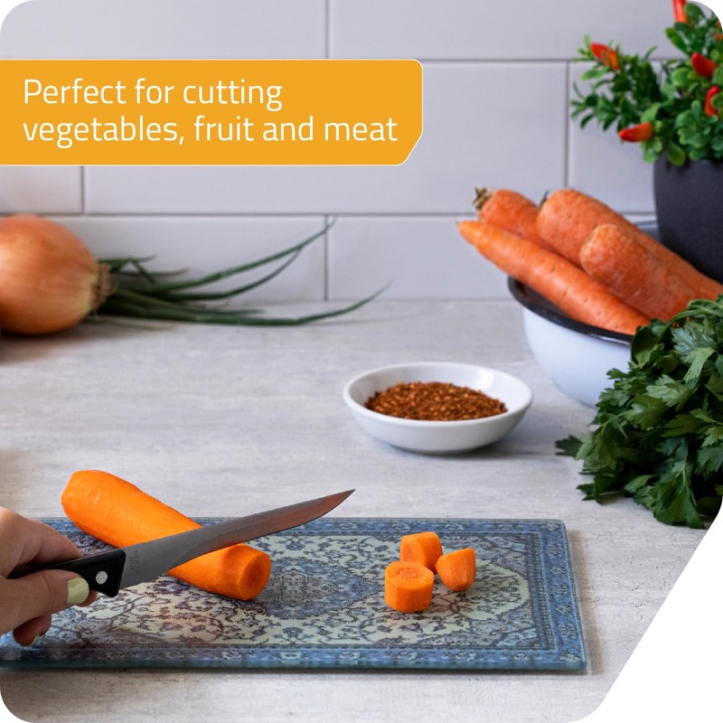 PELEG DESIGN Tempered Glass Cutting Board, 7.4" x 11" –