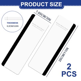 2pcs Sticky Monitor Memo Board, Memo Board for Computer Screen, Monitor Memo Boards for Computer, Acrylic Sticky Note Holder, Message Reminder Side Panel, Home Office Desktop Accessories