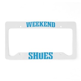 CafePress 26.2 Marathon Hanging Aluminum License Plate Frame, License Tag Holder
