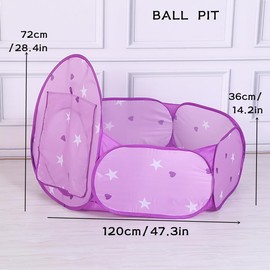 Foldable Teepee for Children, Play Tents for Children, Baby Tent for Indoor and Outdoor Use, Yurt Playhouse for Storing Toys, with Carry Bag (Kit Purple)