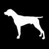 German Shorthaired Pointer Dog Shape - Vinyl Decal - Car