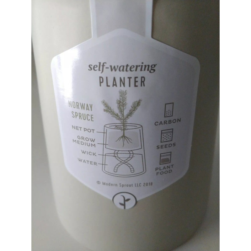 Modern Sprout Self Watering Planter Plant Tree Herb Grow Kit