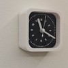 3.2 Inch Square Silent Analog Clock, Magnetic Multi-Purpose Small Quartz