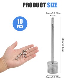 10-Piece Ball Pump, Ball Needle Set, High-Quality Ball Needle Set Made of Stainless Steel, Needle Set for Footballs, Basketballs, Handballs and Volleyballs, Robust, Versatile and Practical with
