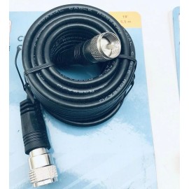 TRUCKSPEC LOT OF 4 TRUCKSPEC TS-18CC 18' CB ANTENNA CABLE, COAX CABLE, PL-259 CONNECTORS