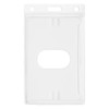Karteo Card Holder with Thumb Slot [Pack of 10] Transparent
