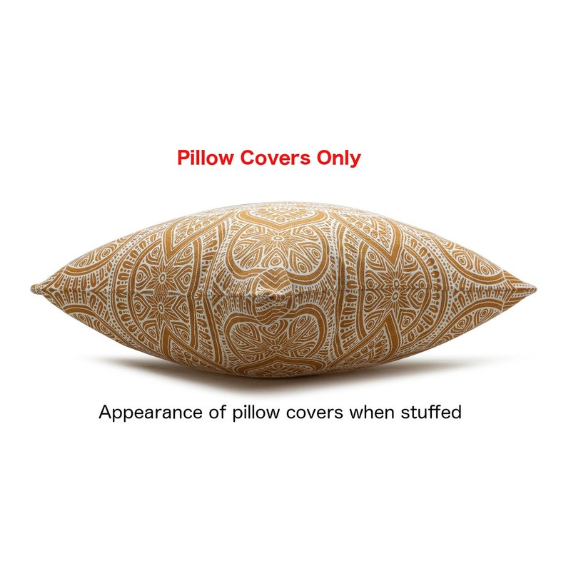 TreeWool (Pack of 2 Mandala Accent Cushion Covers in 100%