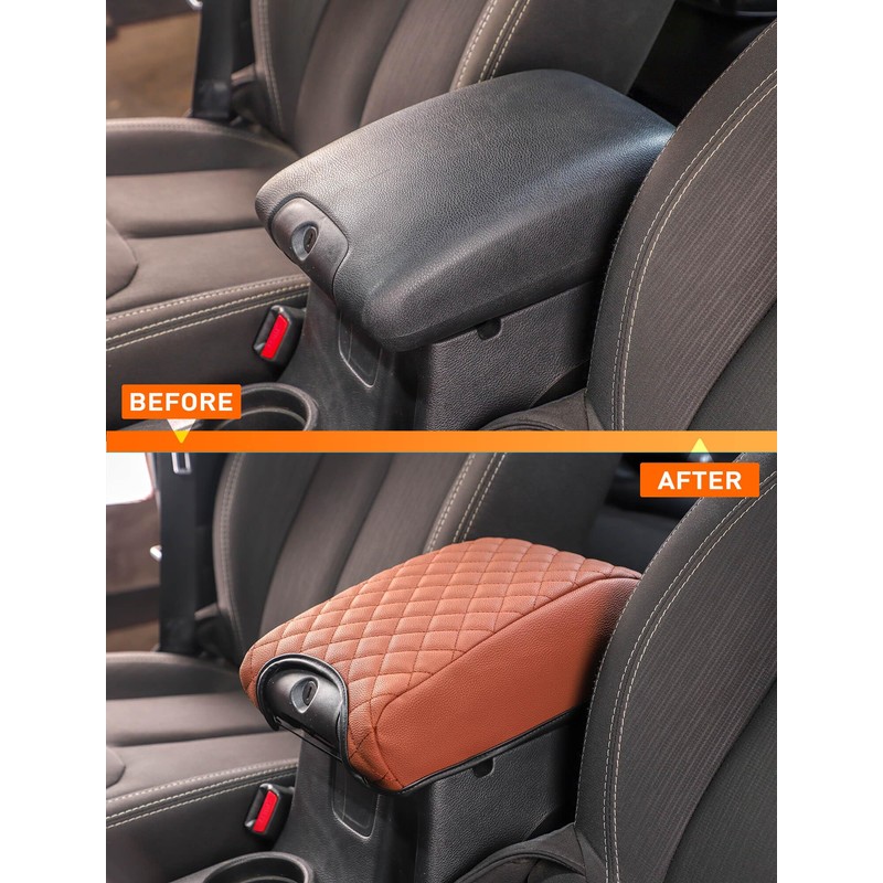 Savadicar Center Console Cover Compatible with 2011-2018 Jeep Wrangler JK