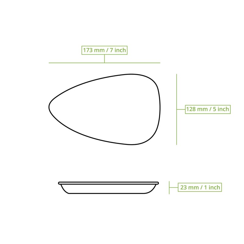 BIOZOYG 25x Palm Leaf Plates 17 cm - Disposable Palm