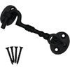 4 Inch Black Cabin Hook & Eye Latch – Traditional