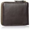 Dopp Men's Soho RFID Blocking Leather Zip-Around Wallet, Brown, One